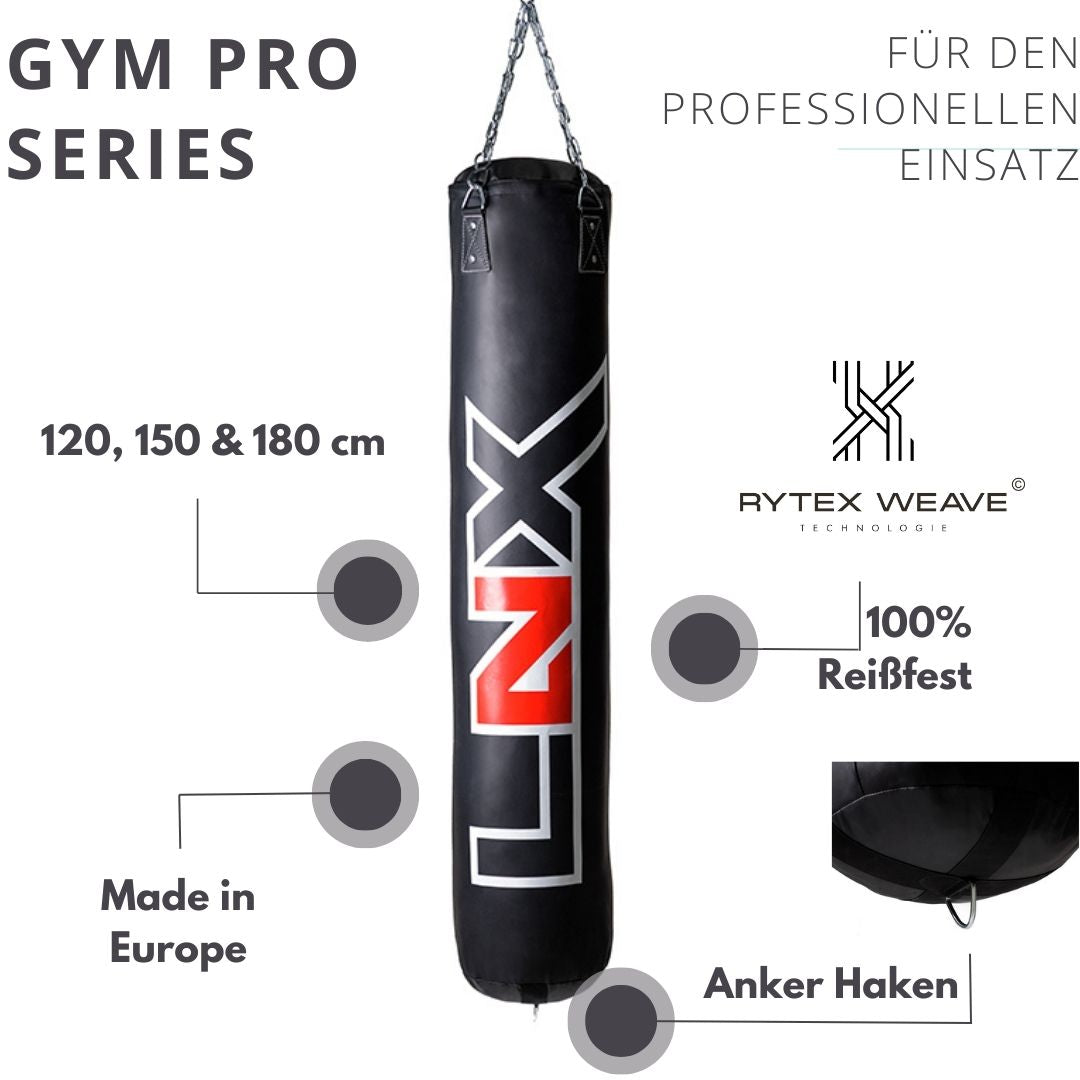 LNX Boxsack "Gym Pro Vertical" 120, 150, 180 cm - GEFÜLLT