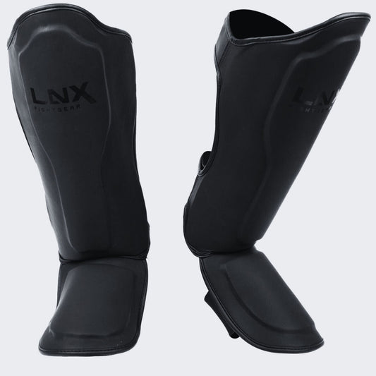 LNX Schienbeinschützer Muay Thai "Pro Fight" Ultimatte Black