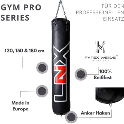 LNX Boxsack "Gym Pro Vertical" 120, 150, 180 cm - GEFÜLLT