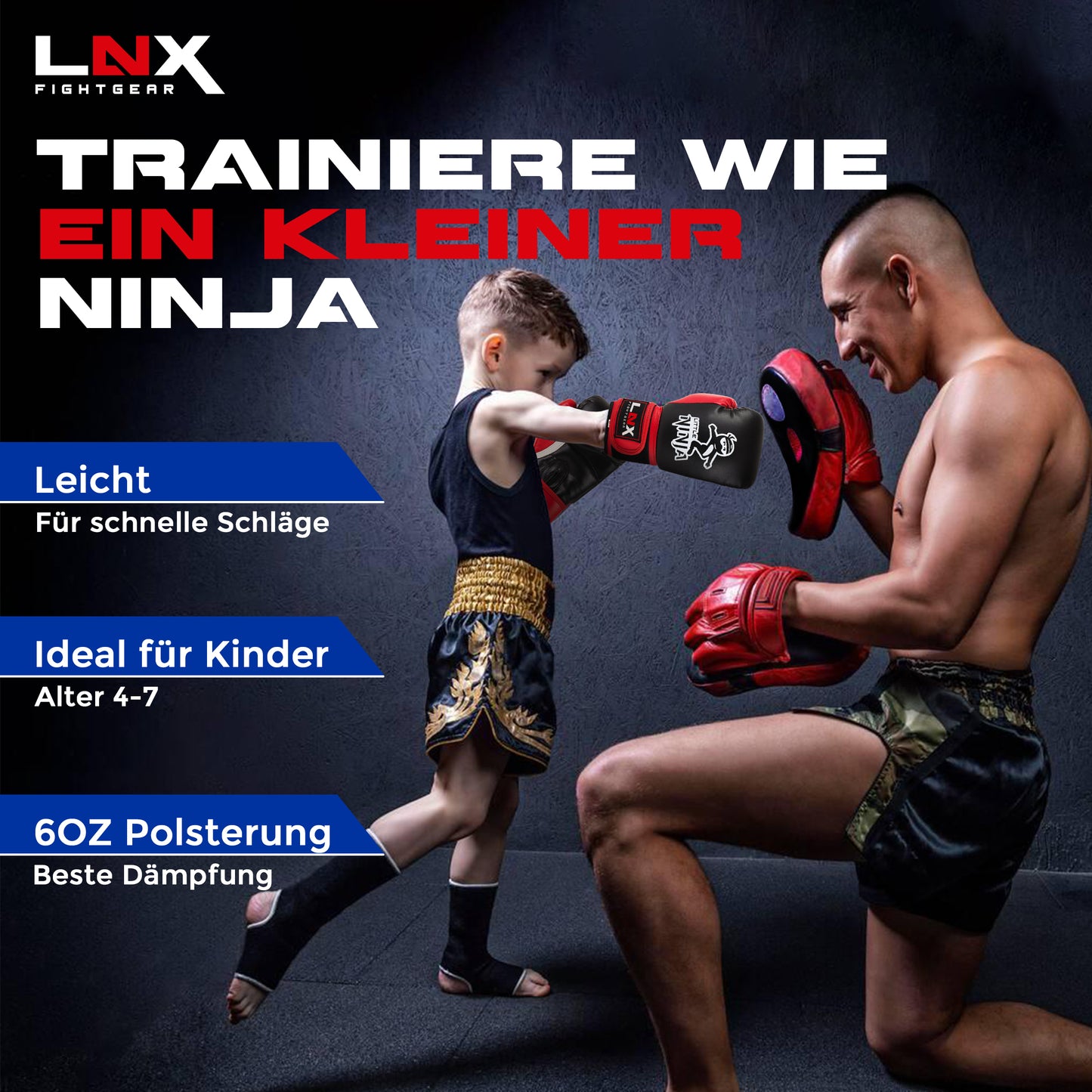 LNX Boxhandschuhe Kinder "Little Ninja"