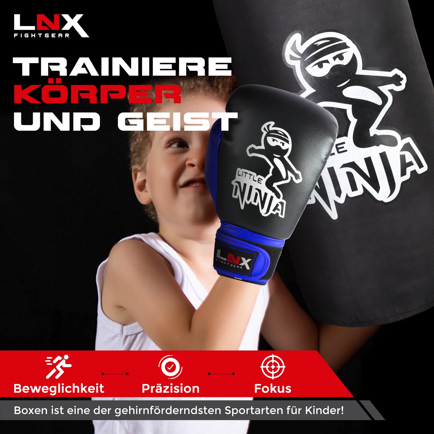 LNX Boxsack Set Kinder "Little Ninja"