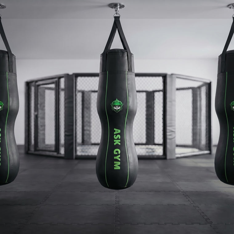 Boxsäcke im Gym-Design